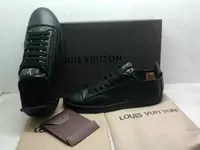 chaussures louis vuitton celebre marque hommes 2013 cuir boot noir